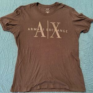 Armani Exchange A|X Logo Men’s Large Black T-shirt Vintage